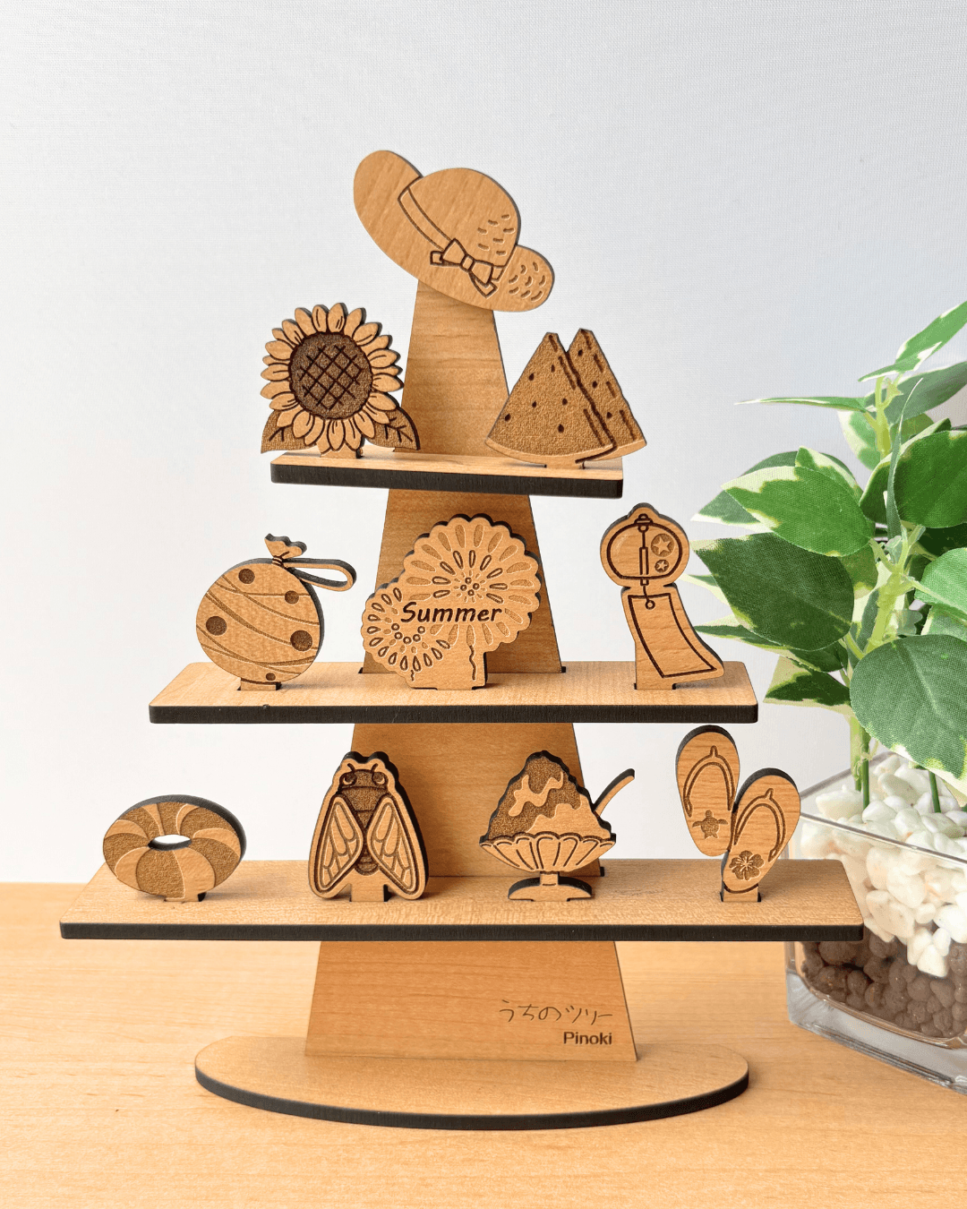 うちのツリー　夏パーツ│夏　　7月　８月　花火　ひまわり　夏休み　季節飾り　インテリア　2way　壁掛け | 6枚目